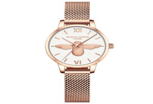 Montre-bracelets Fashion Unique Ladies Watch Femmes Montre 2021 Designer 3D Bee Face 3ATM Water Resissiant Japan Quartz Movement8126120