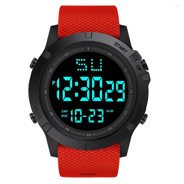 Relojes de pulsera Reloj de moda Hombre Boy LCD Digital Cronómetro Fecha Multifuncional Deporte Muñeca Relogio Masculino para hombres