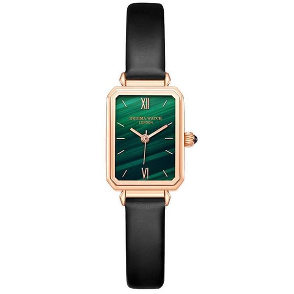 Montres-bracelets Mode Étanche Montre Femme Simple Tempérament Malachite Texture Cadran Net Rouge Même Style Carré Petit Green3021