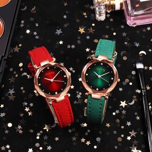 Montres-bracelets mode femmes montres 2021 Gogoey luxe cristal dames montre femmes décontracté bracelet en cuir horloge Zegarek Damski