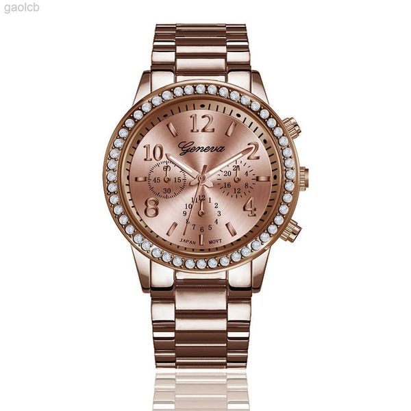 Relojes de pulsera Moda Mujer Reloj de acero inoxidable Ocio Señoras Reloj de pulsera de cuarzo Relojes de mujer Accesorios para mujer Reloj de pulsera Reloj 24319