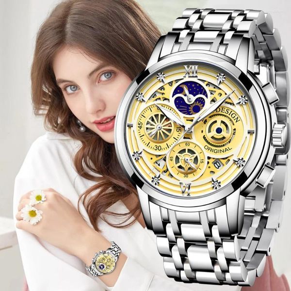 Montres-bracelets Mode Femmes Montres Dames Top Creative Bracelet En Acier Femme Quartz Montre ÉtancheMontres-BraceletsMontres-bracelets Ir