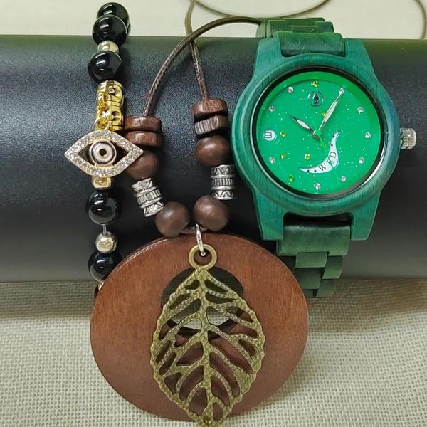 Montres-bracelets Mode Femmes Bois Montres-bracelets Femme Affaires Quartz Montre-Bracelet De Luxe Bracelet Femmes En Bois Casual Lumineux Horloge Montre