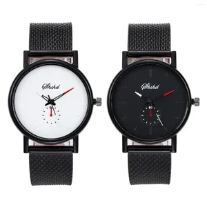 Montre-bracelets à la mode et décontractée Watch the Moon Stars Mens Contracted Leisure Women Regarde Gift Business Business Gift