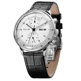 Polshorloges Feice luxe mannen automatisch mechanisch horloges waterdichte lumineuze datum sport analoge pols horloge modebedrijf cadeau