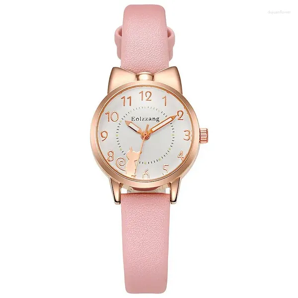 Montres-bracelets Femme Étudiant Mignon Mode Fille Montre Enfants Dessin Animé Enfants Quartz Électronique Simple