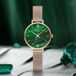 Polshorloges vrouwelijk horloges mode schattig 31 mm groen Koreaans horloge luminous dames cadeau