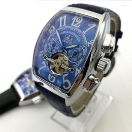 Mujeres de pulsera Fmuller Fashion Brand Men's Watch Tourbillon Relojes automáticos para hombres FM impermeabilizan la pulsera mecánica de la pulsera mecánica franck-mul