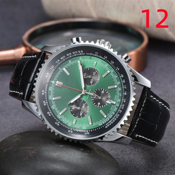 Wallwatches for Men 2022 Nuevos relojes para hombres de 48 mm de diámetro All Dial Work Quartz Watch Navitimer 1884 Top Luxury Brand Chronograph CL293M