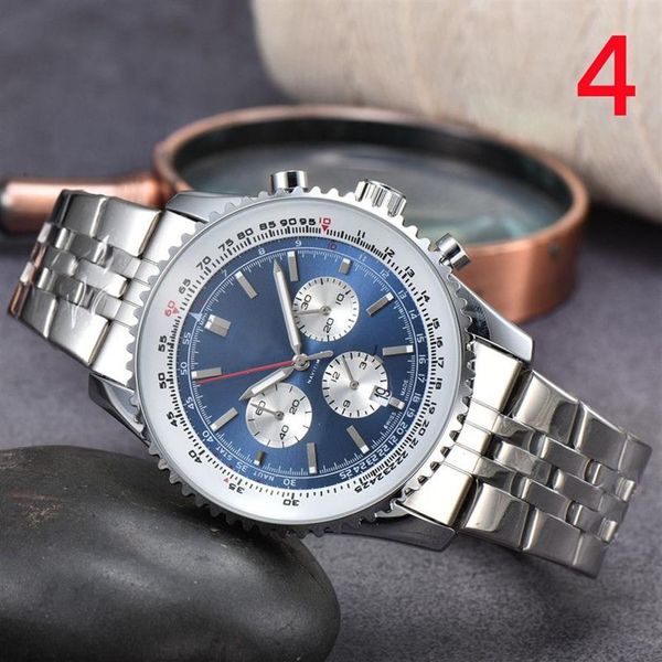 Relógios de pulso para homens 2022 novos relógios masculinos 48mm diâmetro todo dial trabalho quartzo relógio navitimer 1884 topo marca luxo cronógrafo cl286u