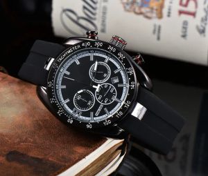 Horloges voor heren 2023 Nieuwe herenhorloges Zes steken Alle wijzerplaatwerk Quartz horloge 1853 Top luxe merk chronograaf klok Rubberen riem mode Tiss PRS330 ontwerper