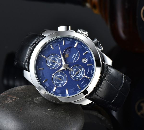 Mujos de pulsera para hombres 2023 Nuevos relojes para hombres SEIS ES All Dial Work Quartz Watch Tis 1853 Top Brand Cronograph Reloj Fashion Fashion Fase 29 29