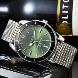 Horloges voor mannen 2024 nieuwe herenhorloges drie steken quartz horloge top luxe merk met kalenderfunctie stalen riem herenmode BREI-type