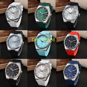 Polshorloges voor heren 2024 Nieuwe heren horloges Quartz Movement Three Naalles Watch 1853 Top luxe merk Rubber Watch Band Men Fashion Prx Designer Watches