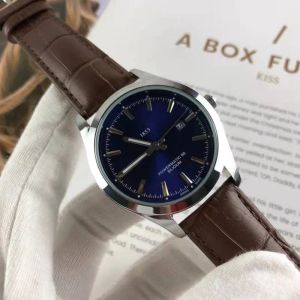 Mujos de pulsera para hombres 2024 Nuevos relojes para hombres Tres agujas de cuarzo Powermatic 1853 Top Shed de acero de lujo y cinturón de cuero Tis de moda