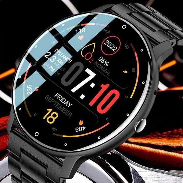 Montres-bracelets pour montre intelligente hommes Bluetooth appel sport Fitness Bracelet étanche horloge assistant vocal femmes Smartwatch pour hommes + boîte 24319