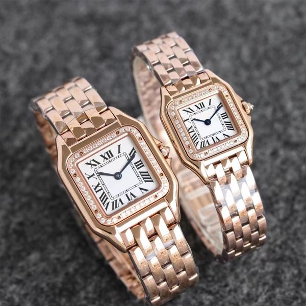 Relojes de pulsera para mujer Reloj Reloj de lujo Montres Fashion Classic Panthere 316L Piedra preciosa de cuarzo de acero inoxidable para regalo de dama Calidad superior con diseño de lujo AAA