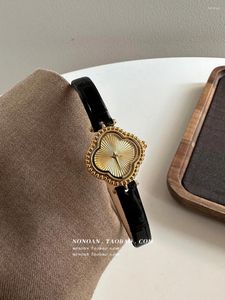 Horloges Klavertje vier Quartz Damesaccessoires Dameshorloge Luxe modecadeau in horloges voor damespols