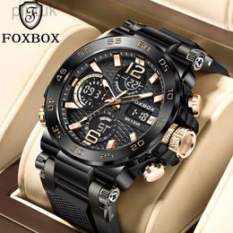 Montres-bracelets FOXBOX numérique hommes montre militaire étanche montre-bracelet LED Quartz horloge montre de sport mâle grandes montres homme Relogios Masculino 24329