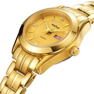 Horloges Frankrijk AILUO Japan MIYOTA Quartz Paar Horloges Waterdicht Saffier Diamant Dubbele Kalender Vrouwelijke Klok A7010L