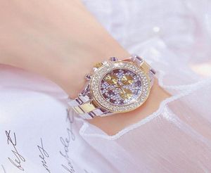 Montre-bracelets Full Diamond Womens Watch Brands Fashion Quartz Gold Femmes Résistantes à l'eau Wild Dames Geilles de poignet6718466