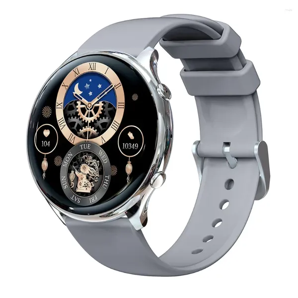 Montres-bracelets G37 Smart Couple Montre Écran rond Bluetooth Appel Fréquence cardiaque Sang Oxygène Sommeil Surveillance Message Rappel Exercice