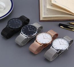 Polshorloges geekthink ultra dunne top kwarts kijk mannen casual Japan Quartzwatch roestvrijstalen mesh strap klok hodinky man9693093