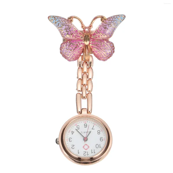 Montres-bracelets filles montre numérique broche soins infirmiers montres infirmières pince badge suspendu broche