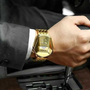 Montres-bracelets Or Luxe Marque Tendance Cool Hommes Montre-Bracelet En Acier Inoxydable Technologie Mode Quartz Montre pour Hommes 2024 Relogio Masculino 24319