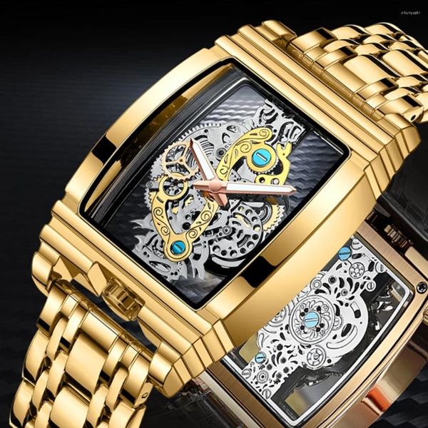 Montre-bracelets Gold Men's Watch Business Business Mâle Mâle MEAU MAN CLOGNE 30M ENTRÉH TEMPLES HEUR