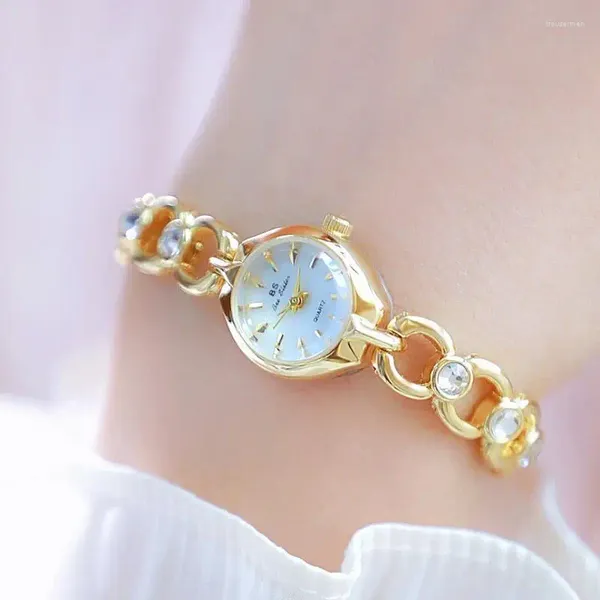 Montres-bracelets montre en or pour femmes montres dames créatif en acier femmes Bracelet femme étanche horloge Relogio Feminino