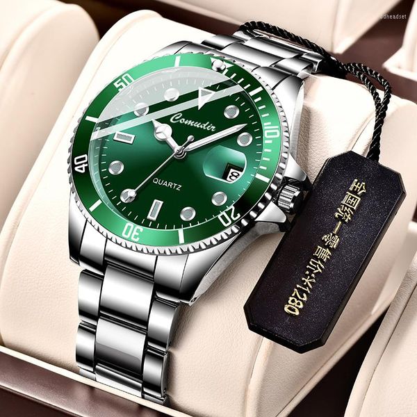 Montres-bracelets Green Ghost Watch Concept Montres à quartz Mode Casual Sports militaires Montre-bracelet Étanche Luxe Horloge pour hommes Relogio