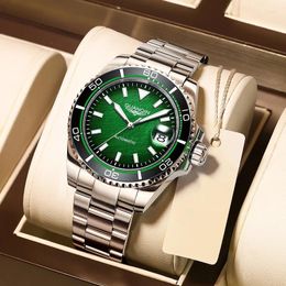 Montre-bracelets Guanqin Automatique mécanique Watch NH35A Men's Sapphire Sports en acier inoxydable étanche NH35 2024