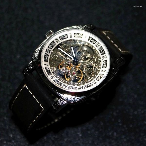 Relojes de pulsera GULL TRON Hombres Reloj automático Relojes de lujo para hombre Reloj de pulsera mecánico Espejo de zafiro 50 m Caja tallada a prueba de agua