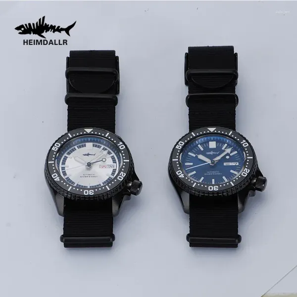 Relojes de pulsera Heimdallr Classic Retro Sports Men Reloj de buceo SKX007 Moda NH36 Zafiro Automático Mecánico 20Bar Impermeable Luminoso