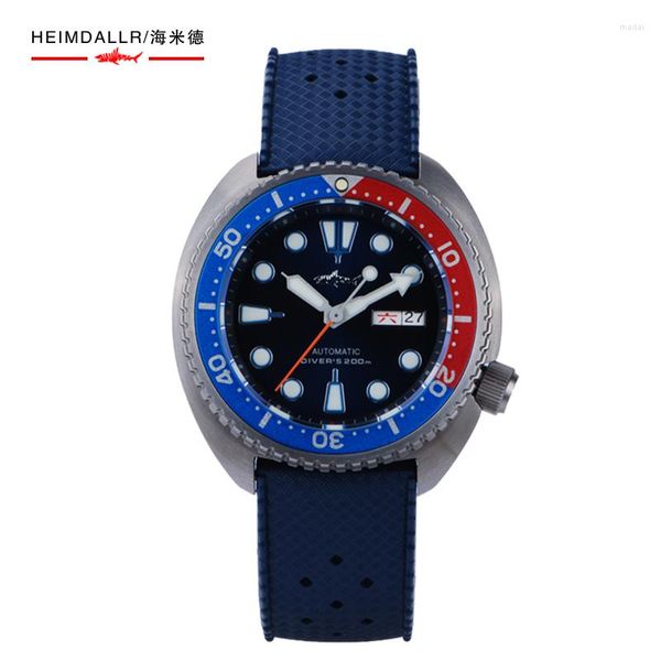 Relojes de pulsera Heimdallr Men's Diver Watch SRP777 Abalone Sapphire Glass Aluminio Bisel giratorio NH36 Movimiento automático 200m Impermeable Lume