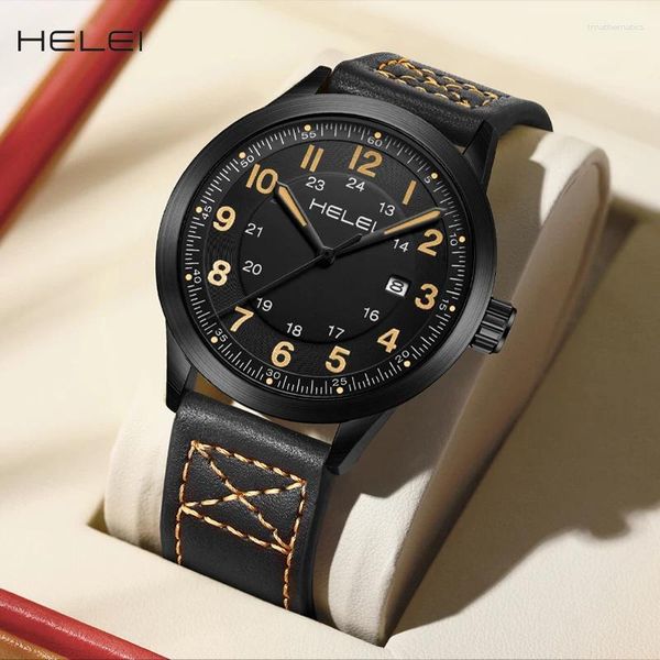 Montre-bracelets Helei Model 2024Khaki Field Wild Series Fashion Fashion Mouvement multifonction MOTIE MOTION MEST