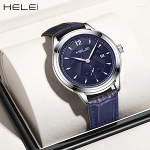 Montre-bracelets Helei2024 Modèles de centres de personnalité de personnalité Jazz Series Multifonction Quartz Watch Match pour hommes