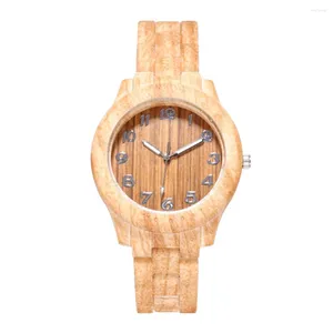 Montre-bracelettes haut de gamme en bois de bois de gueule de vue bambou montres en bois relogio masculino japon mouvement horloge horloge copine personnalisée cadeau