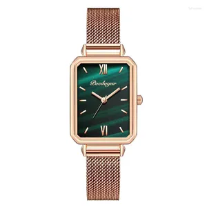Polshorloges High-End Luxury Woman Watch Ladies Pols horloges kwarts voor accessoires vrouwen