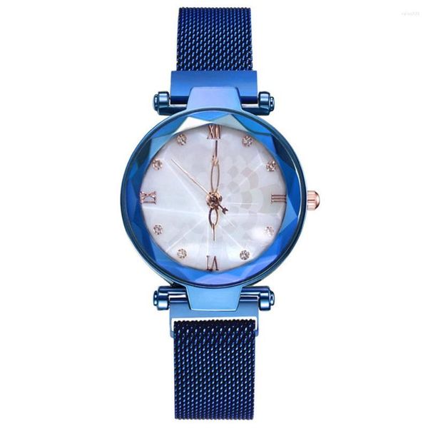 Relojes de pulsera de gama alta para mujer, reloj elegante para mujer, red vibrante, malla roja con tendencia, moda, cuarzo, reloj femenino