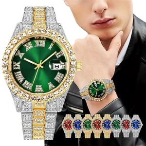 Polshorloges hoogwaardige luxe mode high-end mantianxing diamant stalen riem herenkwarts horloge boy business sport klok retro 230820