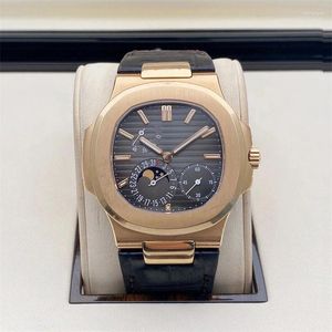 Montre-bracelets Watch pour hommes de luxe de haute qualité 5712 Mécanique automatique Business Elegant Sapphire Mirror étanche