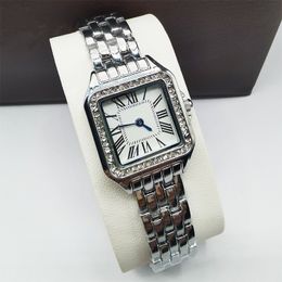 Montres-bracelets de haute qualité femmes montres en acier inoxydable montre à quartz mode décontractée carrée échelle romaine montre-bracelet horloges Relogio Feminino
