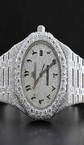 Polshipchates hiphop diamanten horloge ronde snijden alle maat aanpassing vvs1 handgemaakte diamanten horloge voor heren diamant horloge5688321