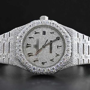 Horloges hiphop diamanten horloge rond gesneden alle maten aanpassen VVS1 handgemaakt diamanten horloge voor heren diamanten watch256c