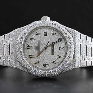 Horloges hiphop diamanten horloge rond geslepen alle maten aanpassen VVS1 handgemaakt diamanten horloge voor heren diamanten horloge2564