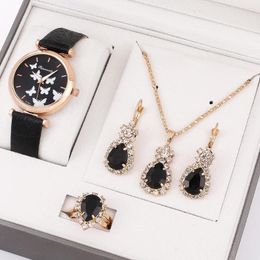 Polshorloges Horloge voor Vrouwen Luxe Fijne Vrouw Gift Set Ketting Ring Earring