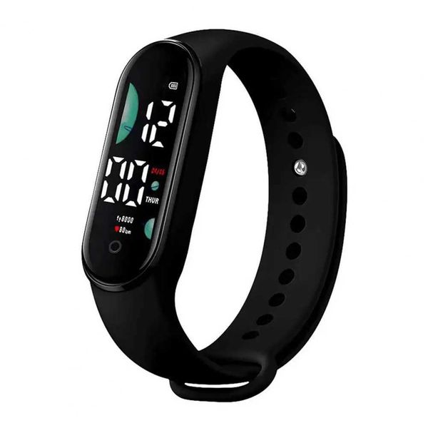 Montre-bracelets Hot !! M9 M9 MONTRE LED LED CONTRÔLE TOUCHE APPLICATIF ARRIFRICE MULTIFUNCTIONNEL TEMPS DE SEMAINE MEN MEN FEMMES UNISEX SPORTS LETTRE 240423