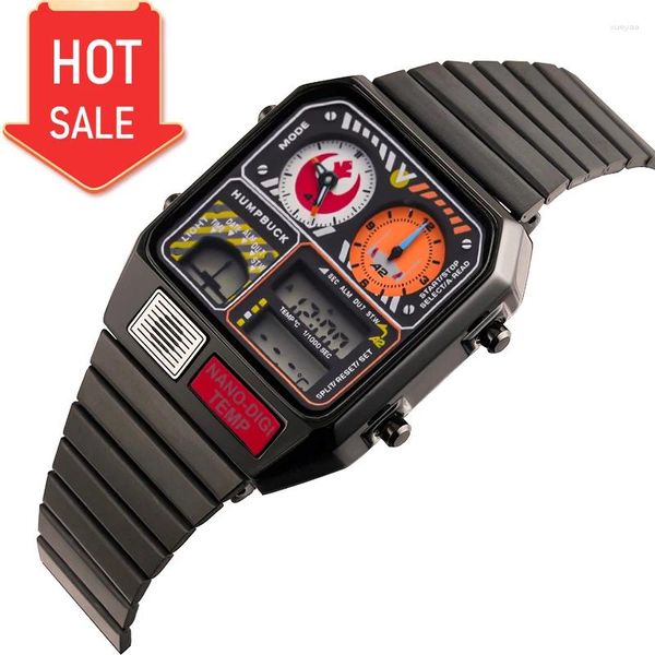 Relojes de pulsera HUMPBUCK Reloj de sincronización de precisión Diseño impermeable listo para aventuras